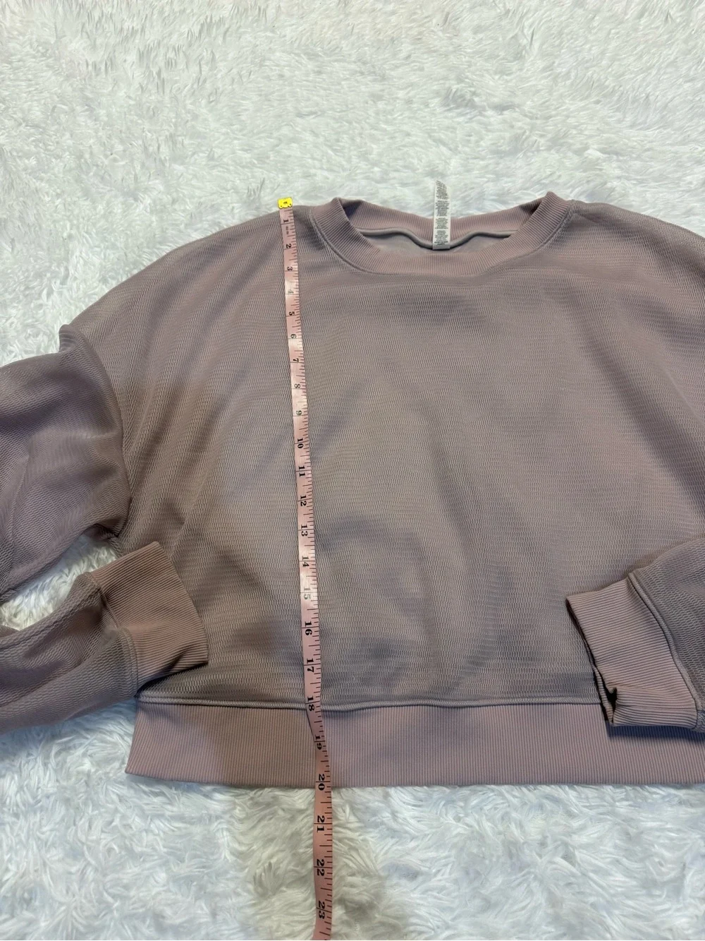 ALO YOGA LAVENDER CLOUD ROW LONG SLEEVE